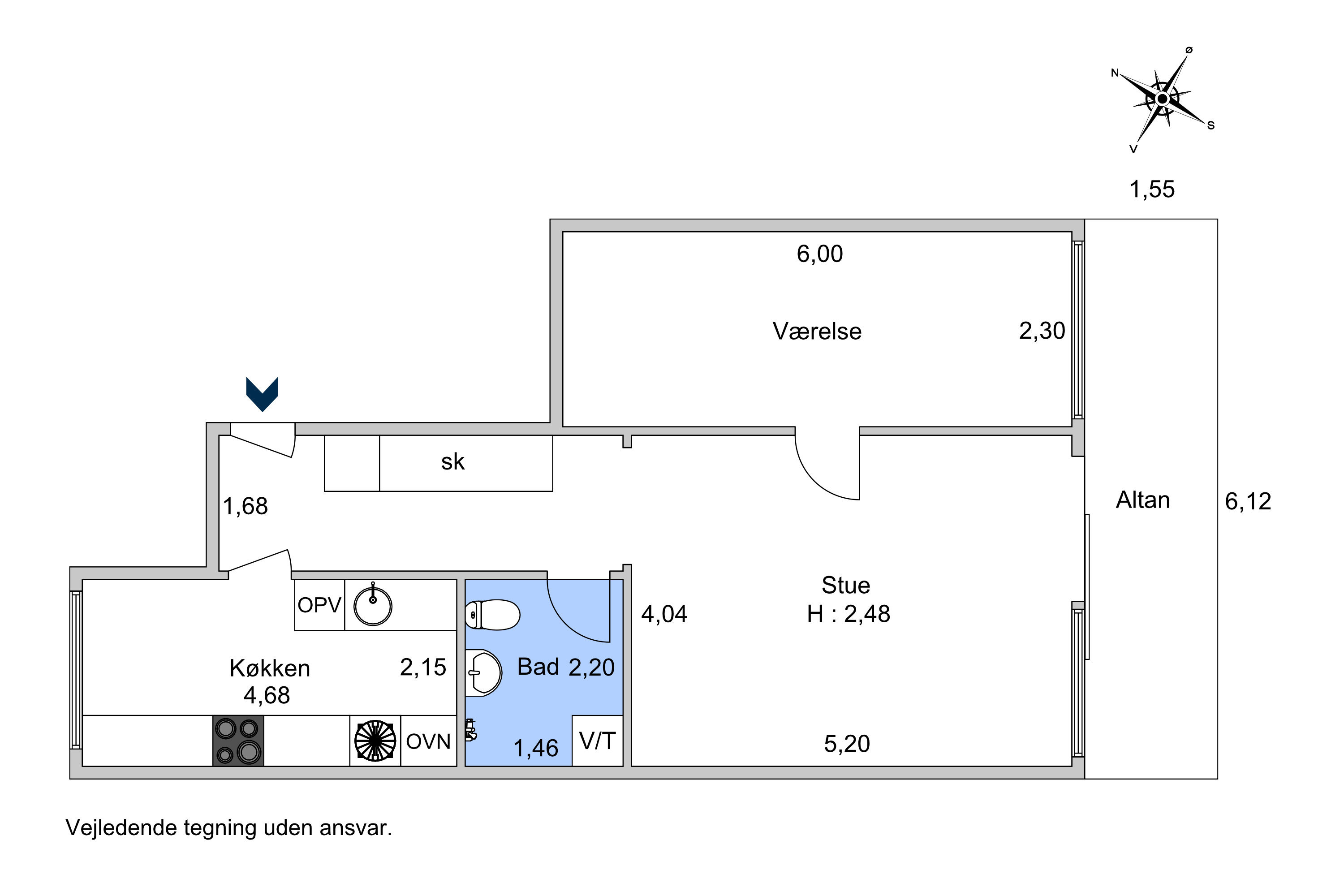 Emdrupvej 113, 1. 1., 2400 København NV - Billed