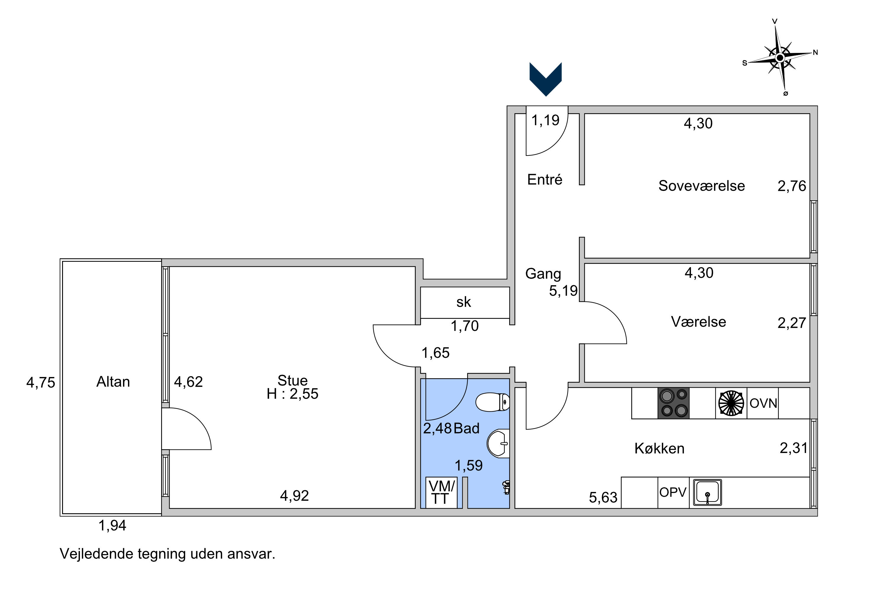 Bagsværd Hovedgade 116A, 8. E., 2880 Bagsværd - Billed