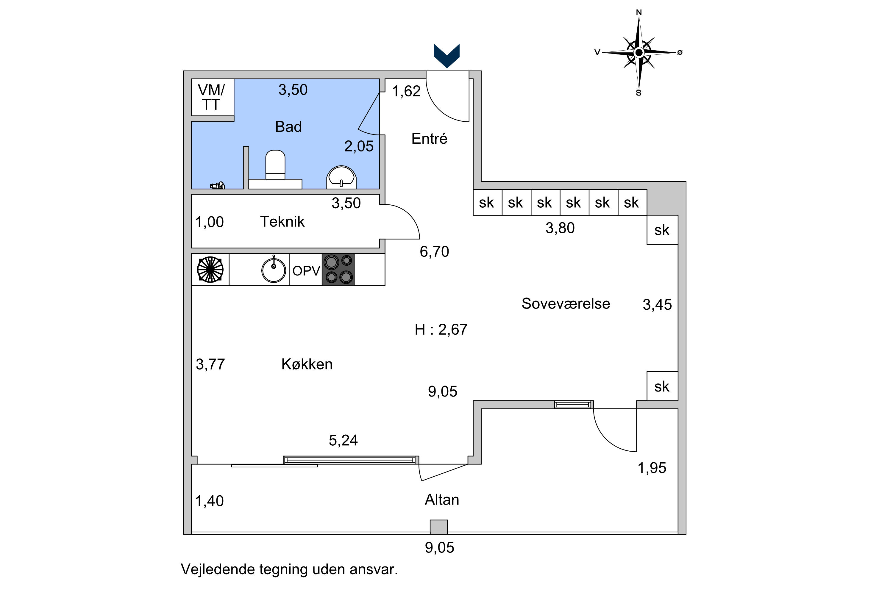 Islands Brygge 76, 4. 4., 2300 København S - Billed