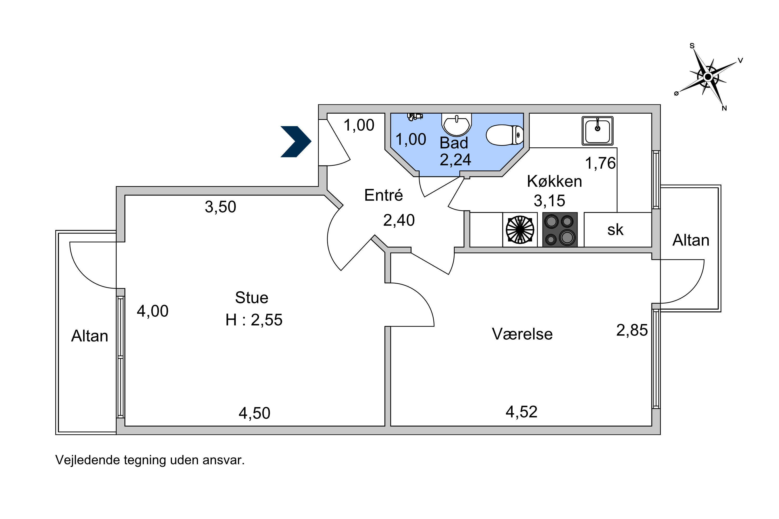 Frankrigsgade 21, 4. th., 2300 København S - Billed