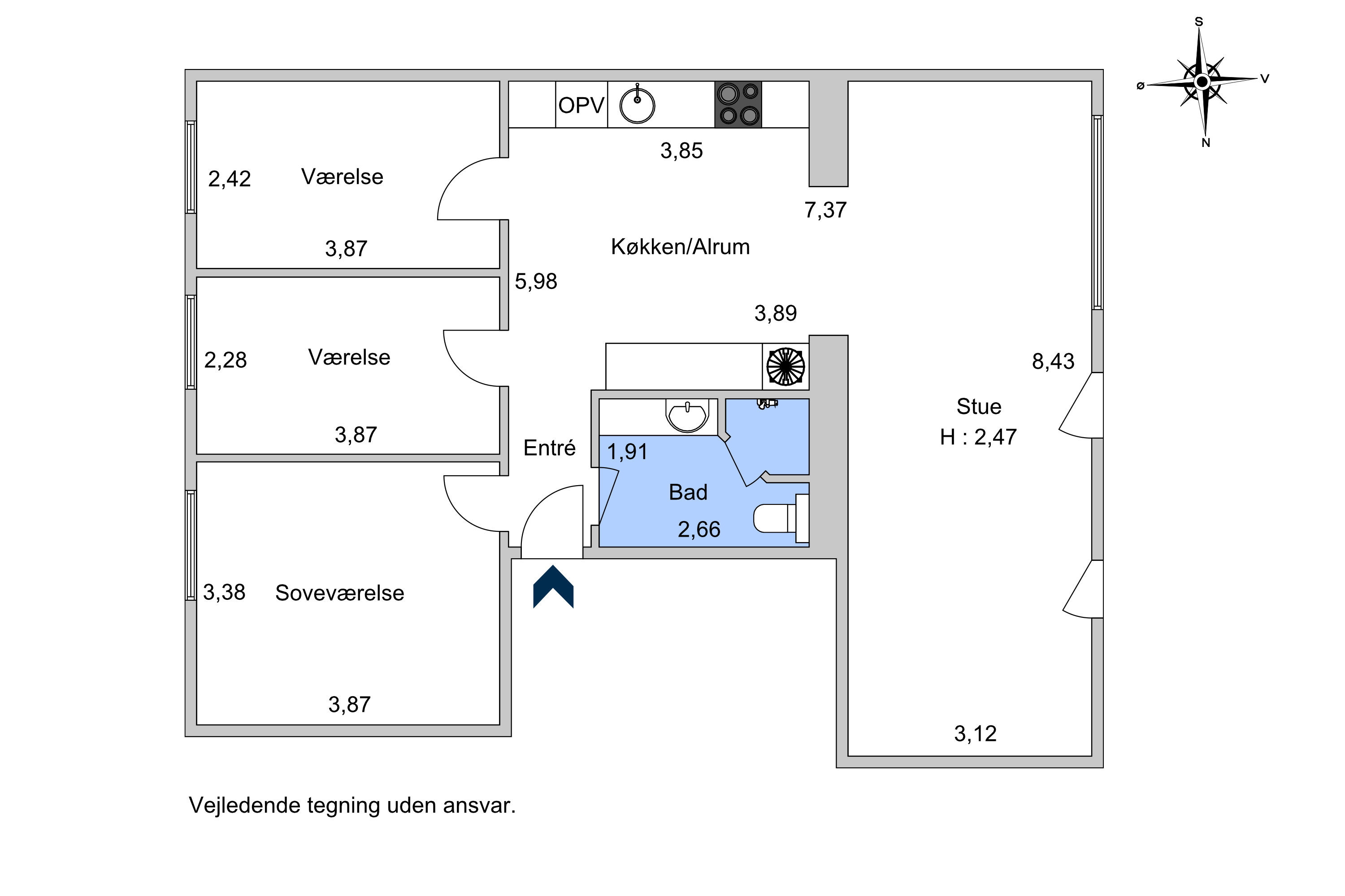 Kløverbladsgade 46, st., 2500 Valby - Billed